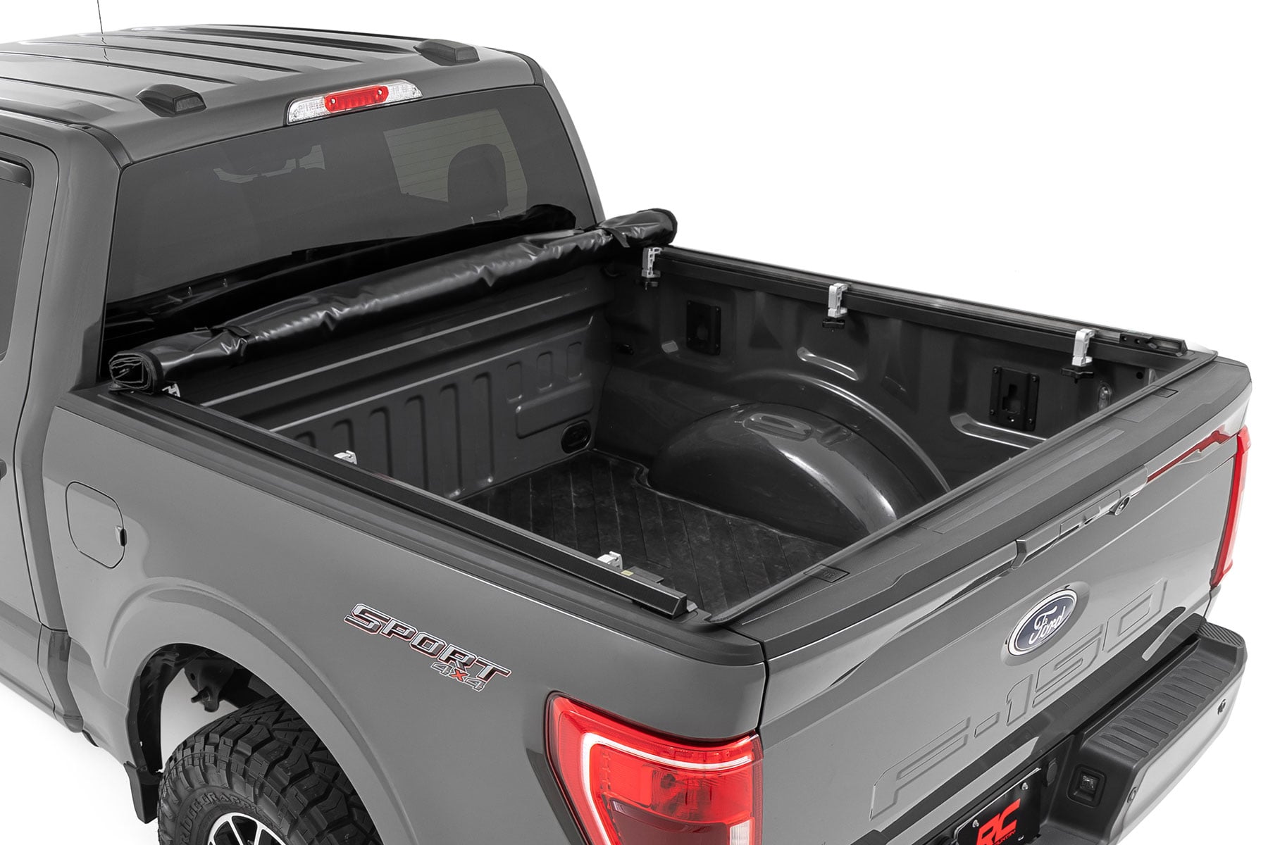 Rough Country Soft Roll Up Bed Cover for 2015-2026 Ford F-150 & F-150 Lightning/Raptor