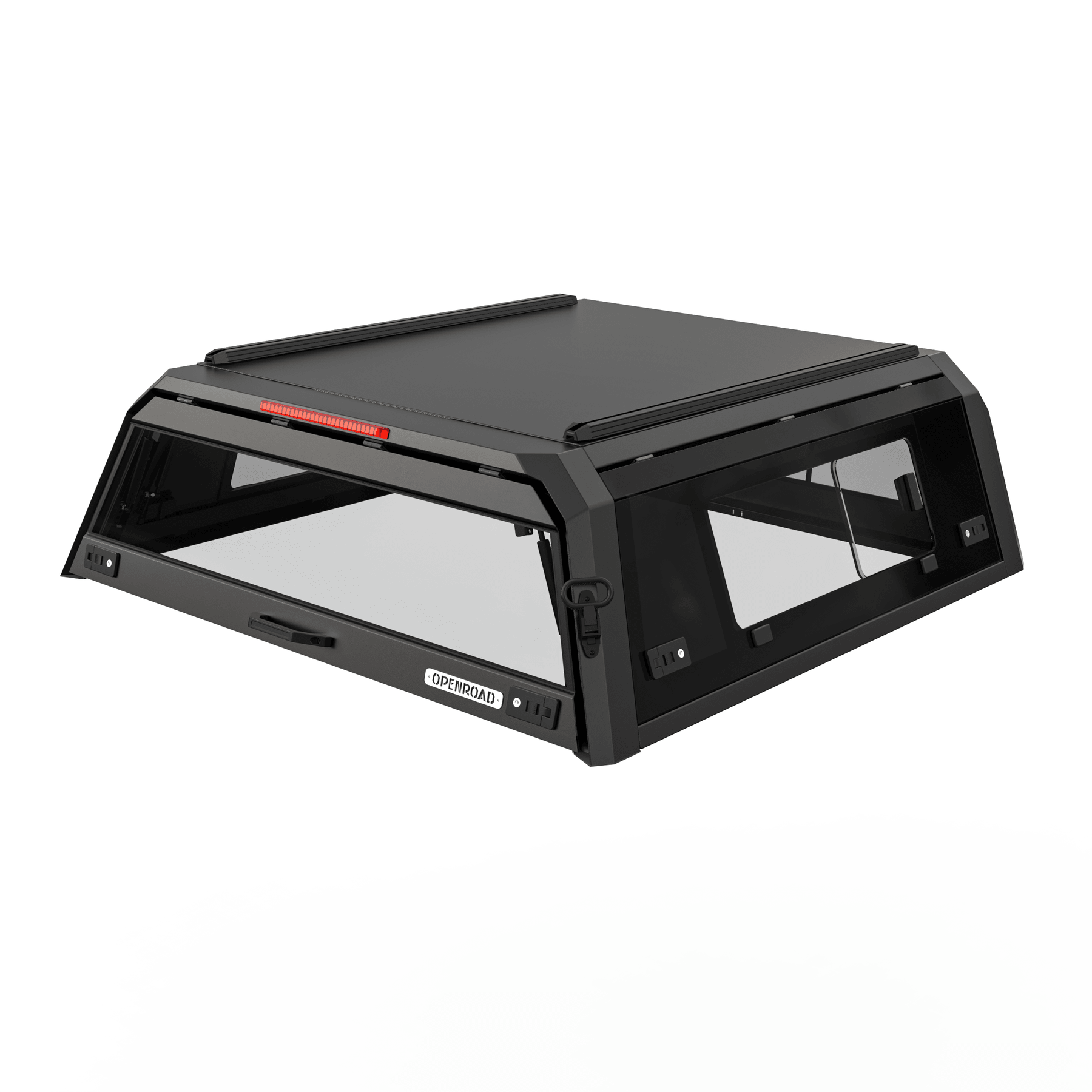 OPENROAD Bolt On Bed Cap with Sliding Side and Front Windows for 2024-2026 Toyota Tacoma