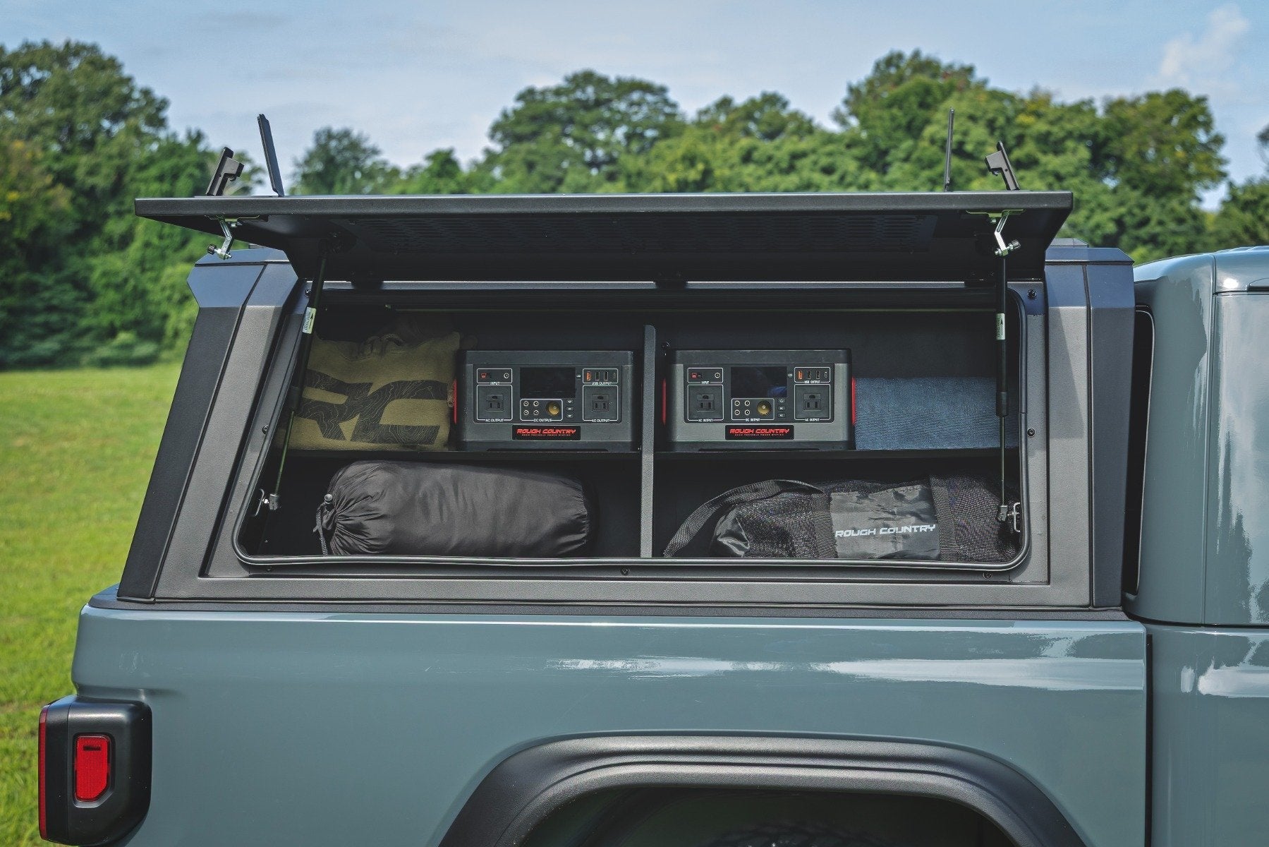 Rough Country Bed Cap Passengers Shelf Storage Bin for 2020-2026 Jeep Gladiator JT
