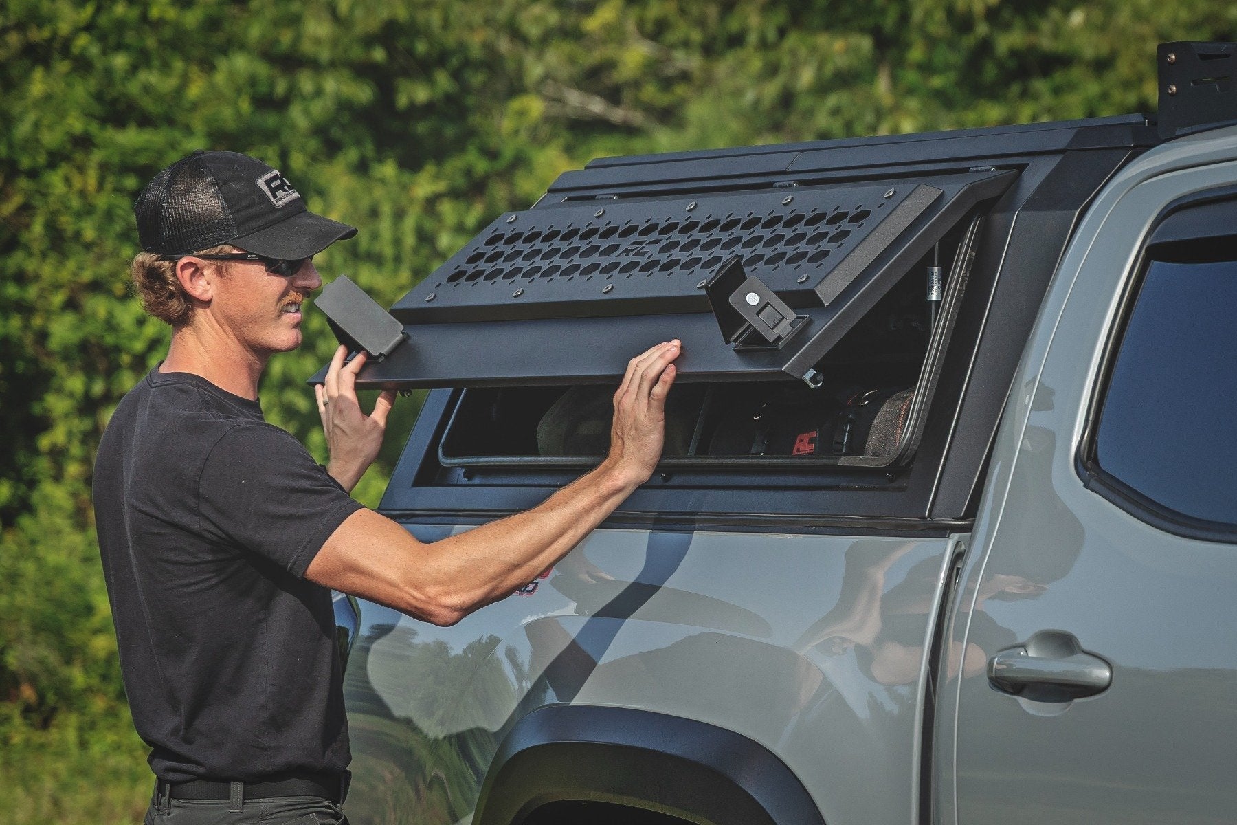 Rough Country Modular Stainless Steel Bed Cap for 2016-2023 Toyota Tacoma 5′ Bed