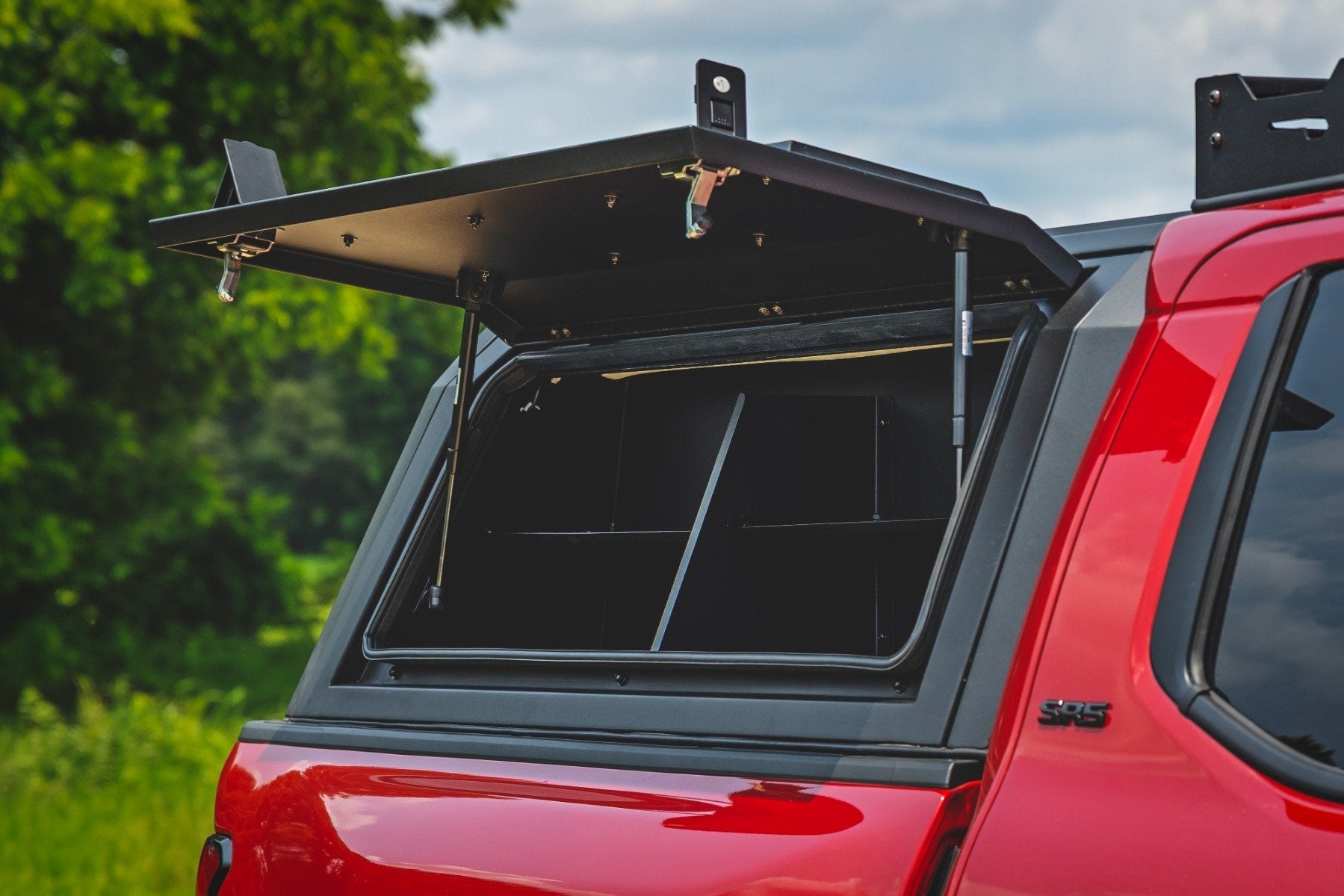 Rough Country Bed Cap Side Shelf Bin | Passenger Side | 2016–2026 Toyota Tacoma
