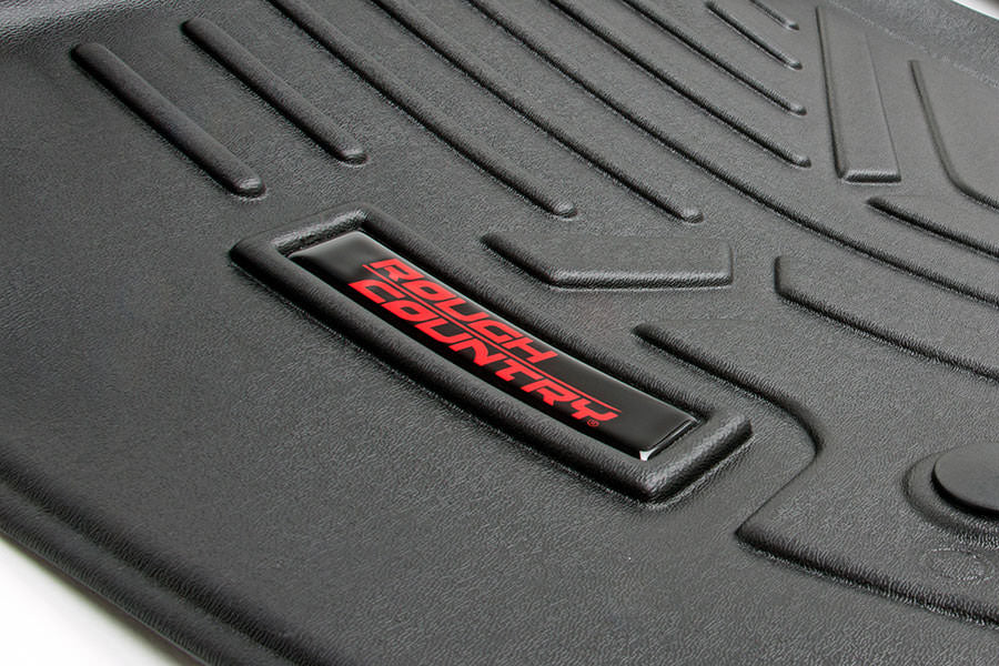 Rough Country Floor Mats | Front | Over Hump 2014-2019 Chevy/GMC 1500/2500HD/3500HD