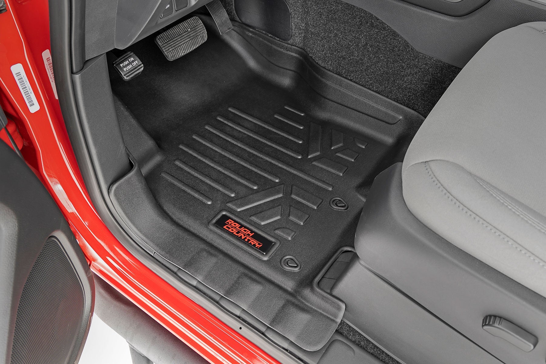 Rough Country Floor Mats | Front & Rear | Crew Cab | Nissan Frontier 2WD/4WD (2008-2021)
