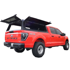 OVS Expedition Stainless Steel Truck Cap with Wing Doors For 2021-2026 Ford F-150 6.5ft Bed