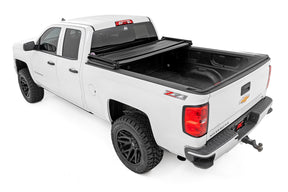 Rough Country Soft Tri-Fold Bed Cover Chevy/GMC 1500 & 2500HD/3500HD (14-19 & Classic)