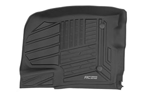 Rough Country Flex-Fit Floor Mats for 2019-2026 Chevy/GMC 1500 & 2500HD/3500HD