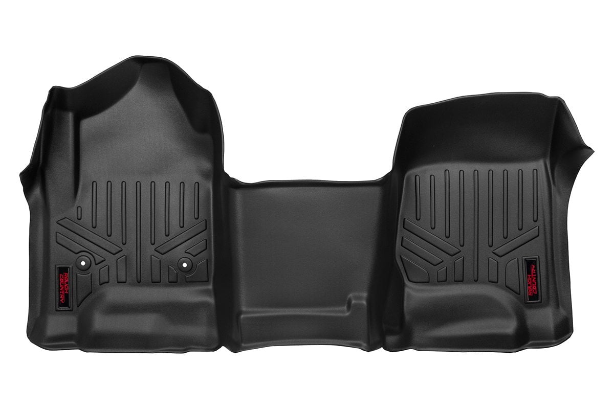 Rough Country Floor Mats | Front | Over Hump 2014-2019 Chevy/GMC 1500/2500HD/3500HD