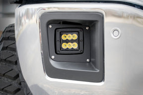 Rough Country Fog Mount 2 inch Black Pair LED Light Kit for 2014-2015 GMC Sierra 1500