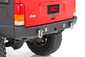 Rough Country High Clearance Rear Bumper With LED Lights for (84-01) Cherokee XJ 2WD / 4WD