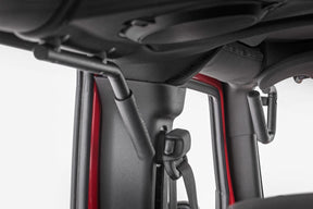 Rough Country Grab Handles | Steel | Front & Rear | Black | Jeep Wrangler JK/Unlimited (2007-2018)