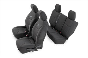 Rough Country Seat Covers | Front and Rear | Jeep Wrangler JK Unlimited 4WD (2011-2012)