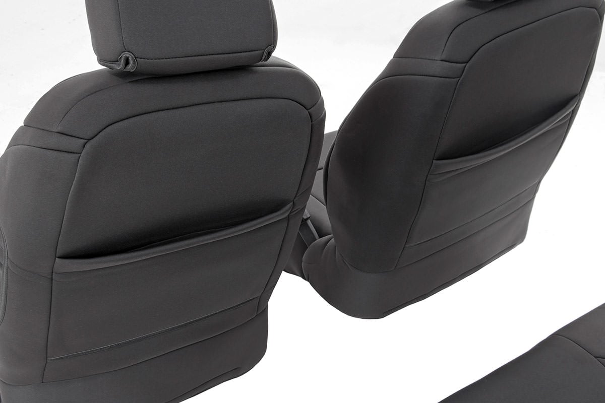 Rough Country Seat Covers | Front and Rear | Jeep Wrangler JK Unlimited 4WD (2011-2012)