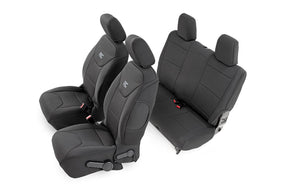 Rough Country Seat Covers | Front and Rear | Jeep Wrangler JK 2 Door (2007-2010)