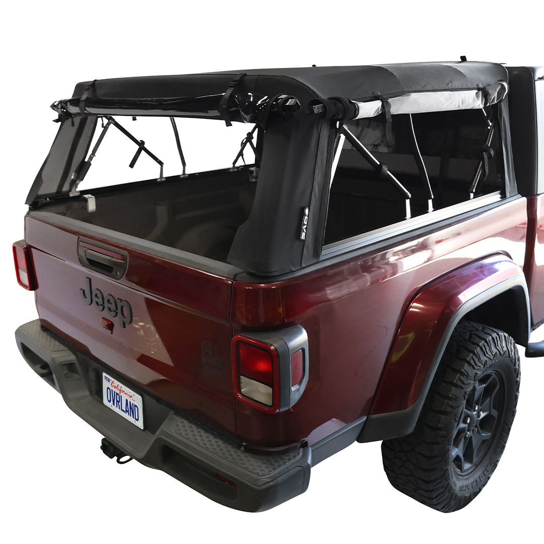 Explorer Soft Shell Foldable Bed Cap for 2020-2026 Jeep Gladiator JT | OVS Black Diamond