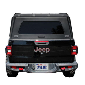 OVS Expedition PRO+ Stainless Steel Truck Cap with Full Windows for 2020-2025 Jeep Gladiator JT