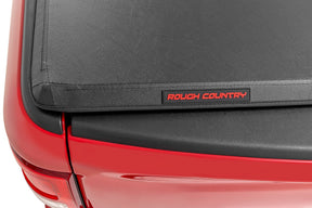 Rough Country Soft Tri-Fold Bed Cover for 2021-2024 Ram 1500 & 1500 TRX