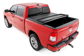 Rough Country Soft Tri-Fold Bed Cover for 2021-2024 Ram 1500 & 1500 TRX