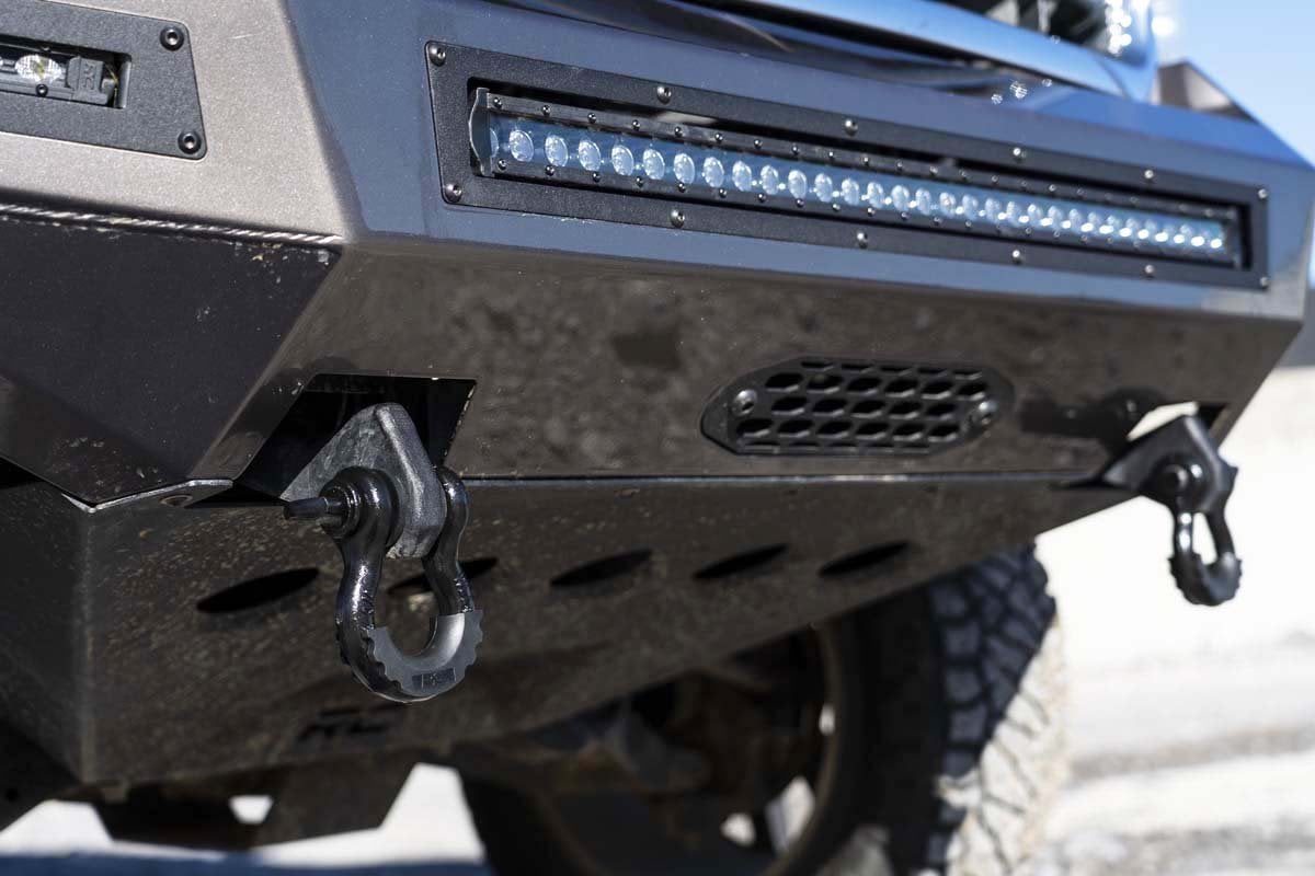 Rough Country Tow Hook Brackets for 2007-2013 Chevy Silverado & GMC Sierra 1500