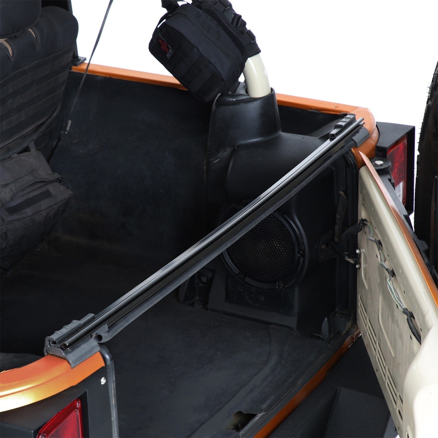 Smittybilt OE Style Soft Top Tailgate Bar For 2007-2018 Jeep Wrangler JK/JKU - Recon Recovery