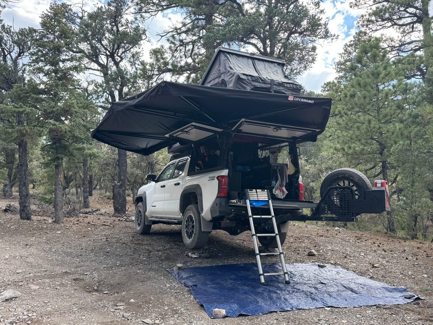 Openroad 270 Degree Free Standing Overland Awning With LEDs & Mounting Hardware