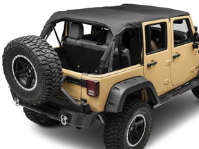 Smittybilt Extended Bikini Top Black Diamond For 2007-2009 Jeep Wrangler JK 4 Door - Recon Recovery