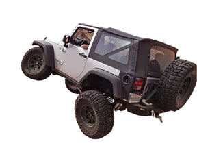 Smittybilt OEM Replacement Soft Top For 2010-2018 Jeep Wrangler JK 2Dr - Black Diamond