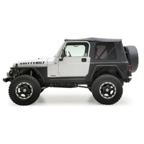 Smittybilt OEM Replacement Soft Top For 1997-2006 Jeep Wrangler TJ - Black