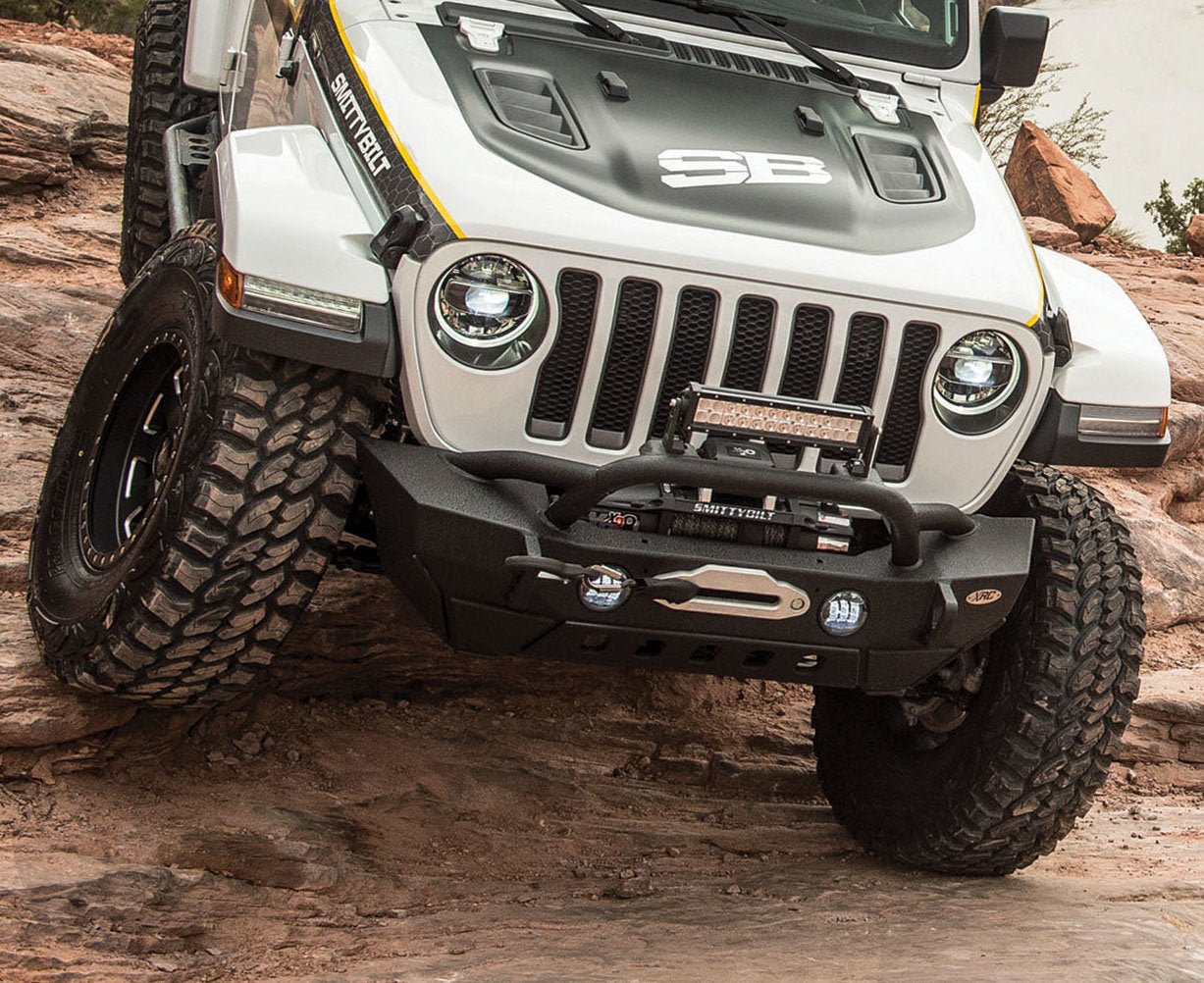 Smittybilt XRC Stubby Front Bumper For 2018-2026 Jeep Wrangler JL - Recon Recovery