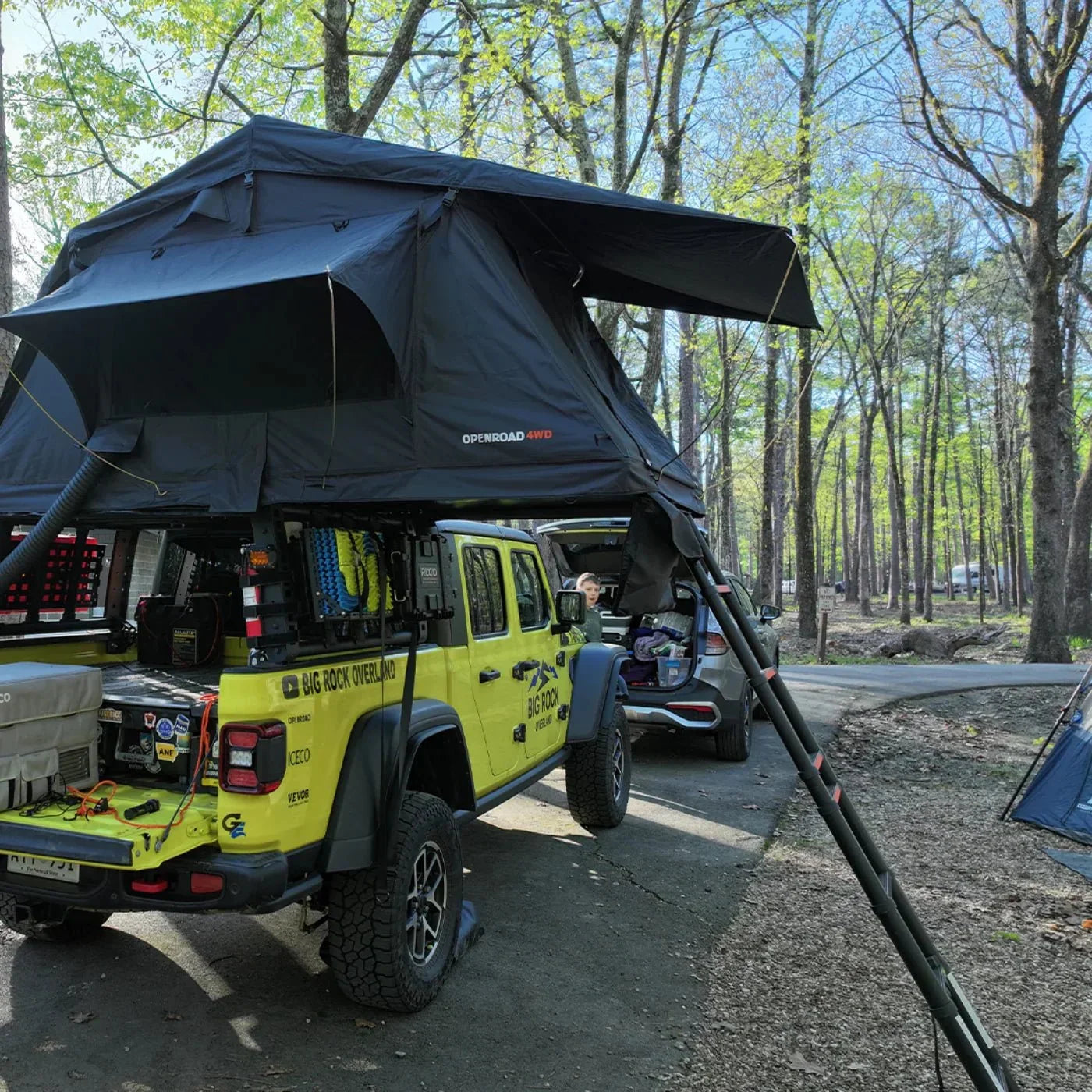 Openroad Soft Shell 2-3 People Rooftop Tent with Built in LED lights - 4 Season