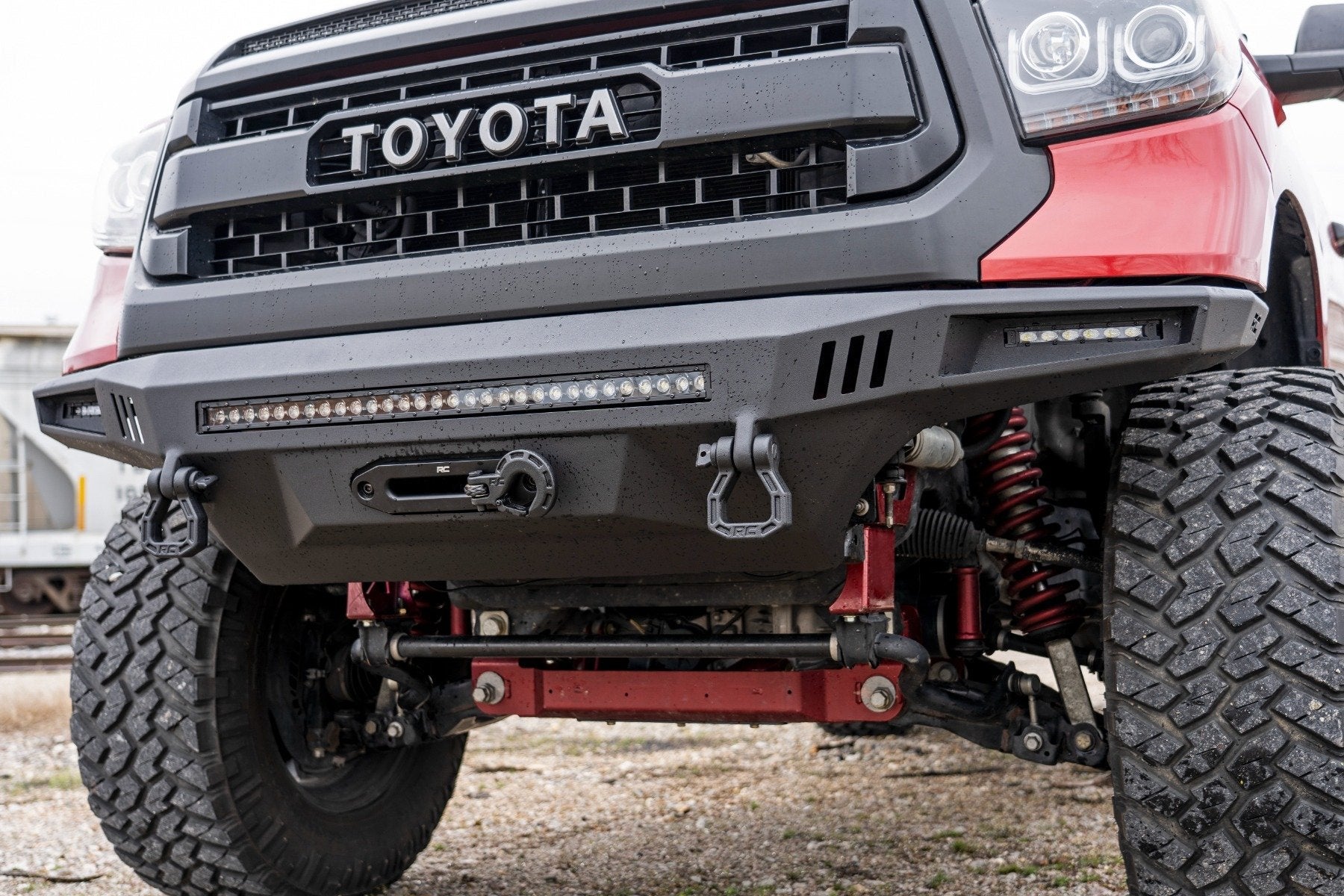 Rough Country High Clearance Front Bumper for 2014-2021 Toyota Tundra - Recon Recovery