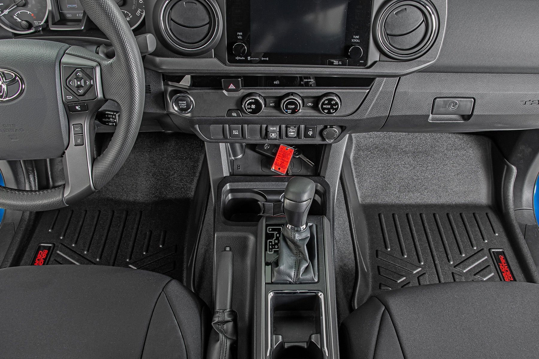 Rough Country Floor Mats | Front and Rear | Toyota Tacoma 2WD/4WD (2016-2023)