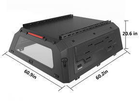 Openroad Aluminum Light Weight Modular Truck Cap for 2016-2023 Toyota Tacoma 5ft Bed