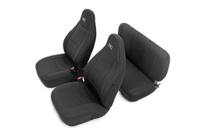 Rough Country Seat Covers | Front and Rear | Jeep Wrangler TJ 4WD (1997-2002)