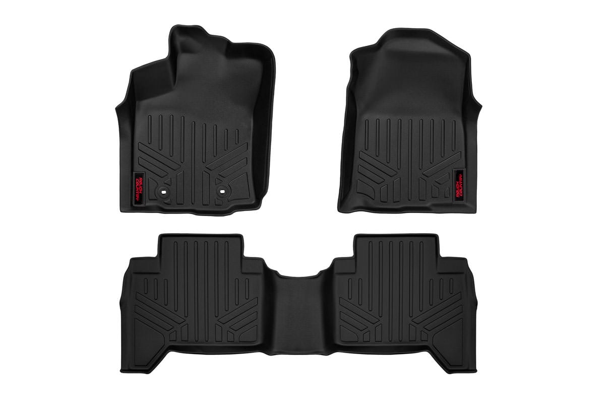 Rough Country Floor Mats | Front and Rear | Toyota Tacoma 2WD/4WD (2016-2023)