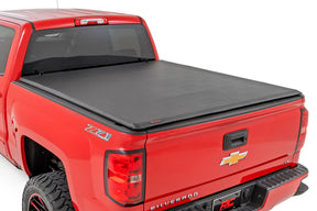 Rough Country Soft Roll Up Bed Cover Chevy/GMC 1500 & 2500HD/3500HD (14-19 & Classic)