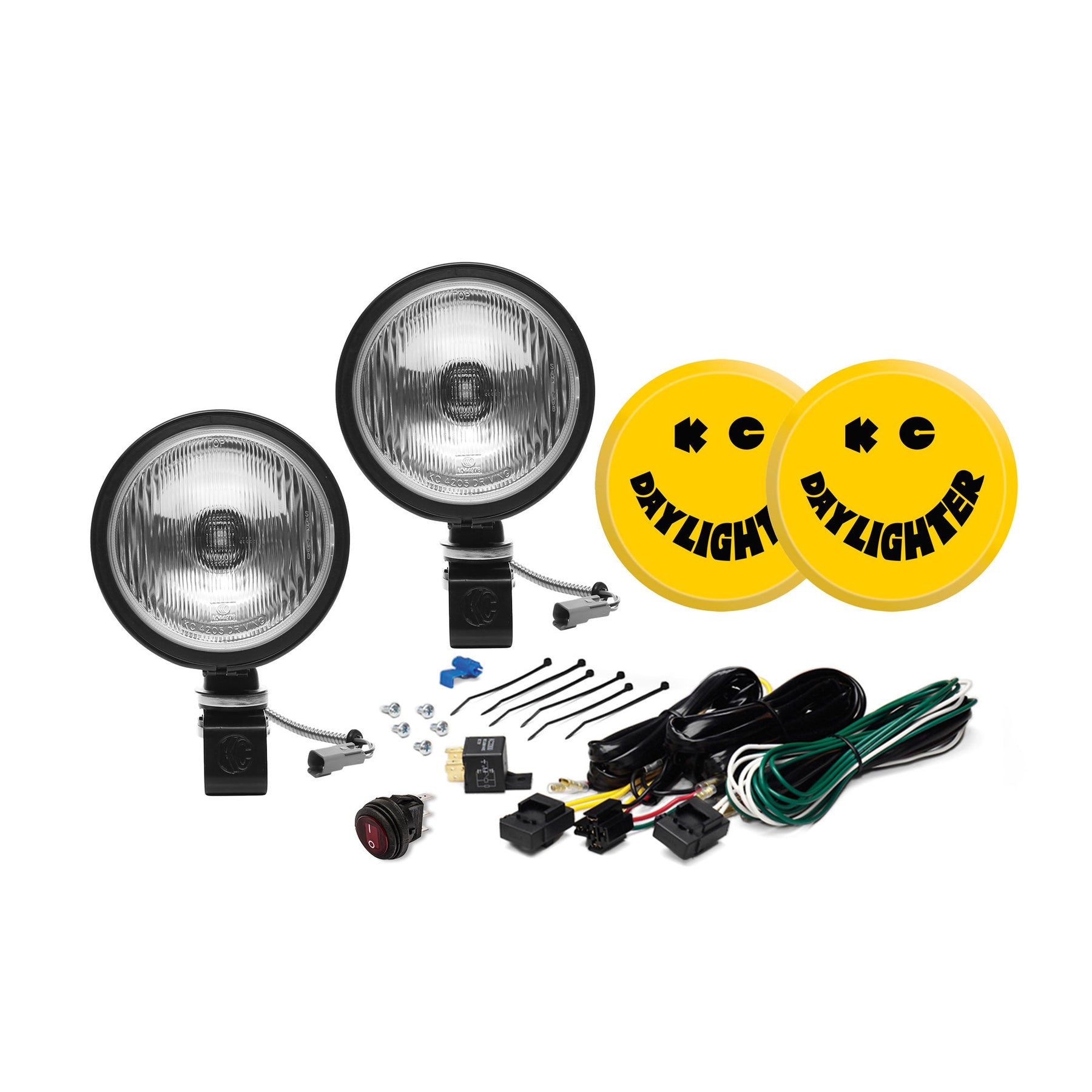 KC HiLites 6" Daylighter Halogen - 2-Light System - 100W Spread Beam