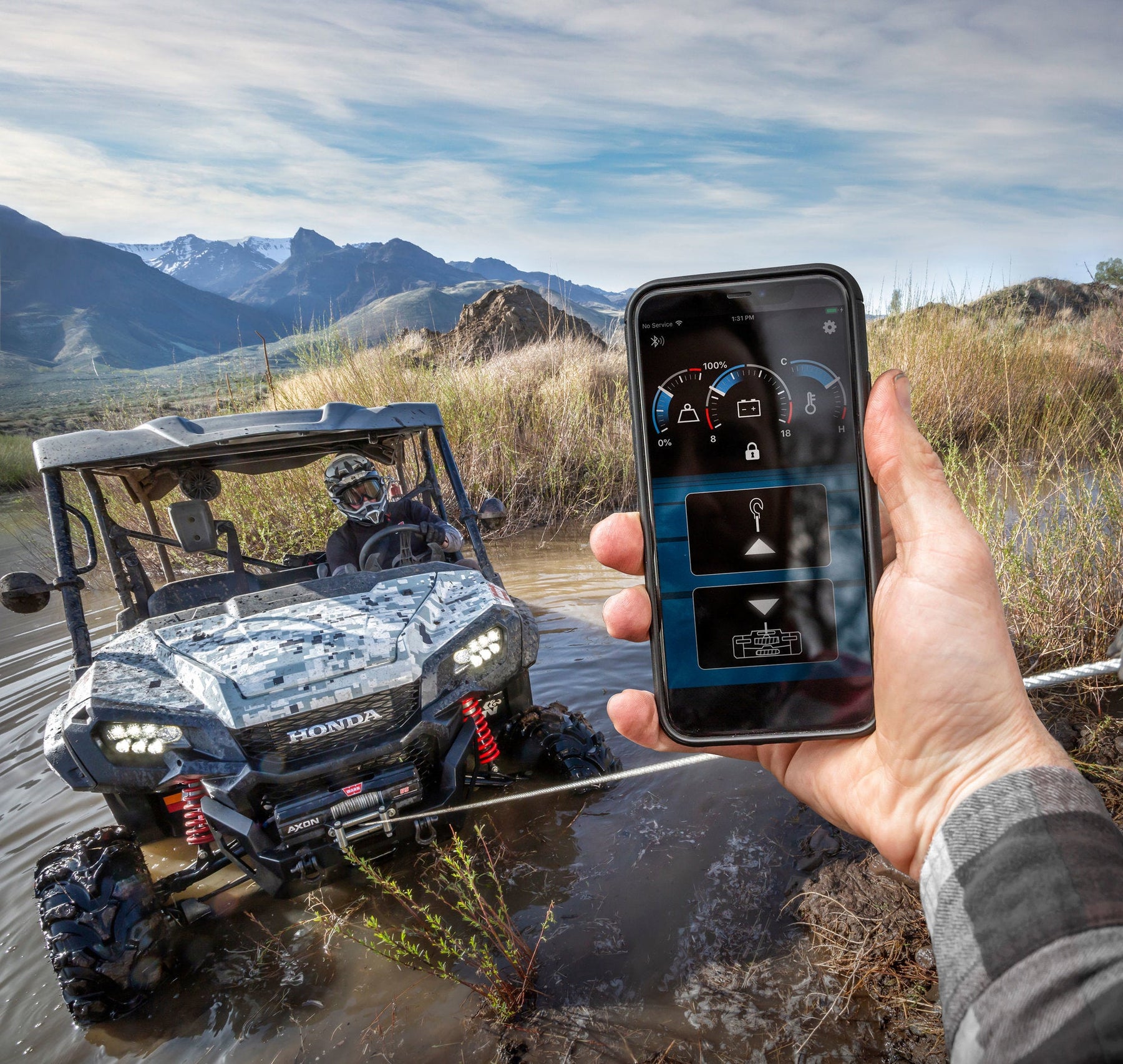 WARN HUB Wireless Receiver – Bluetooth Winch Control | IP68 Waterproof