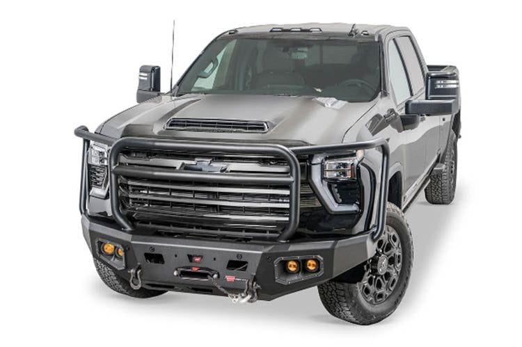 WARN Ascent Front Bumper | 2024-2026 Silverado 2500HD & 3500HD | Winch Ready