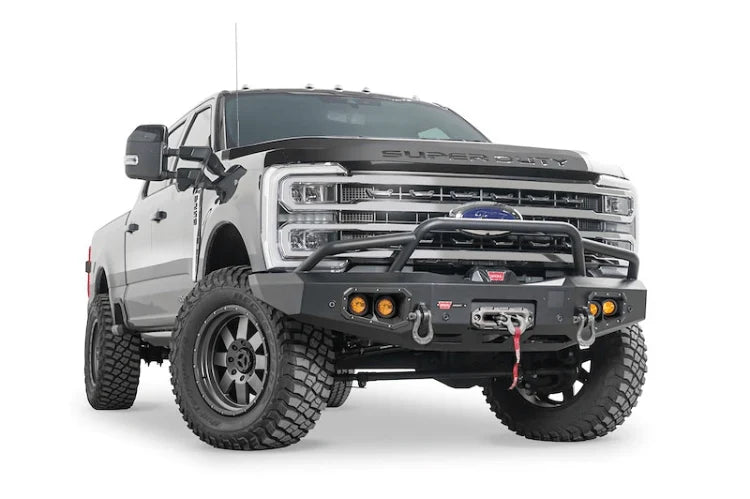 WARN Ascent Front Bumper | 2023 Ford F-250 & F-350 Super Duty | Winch Ready