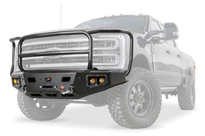 WARN Ascent Front Bumper | 2023-2025 Ford F-250 F-350 F-450 F-550 Super Duty | Winch Ready