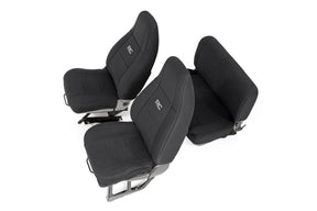 Rough Country Seat Covers | Front and Rear | Jeep Wrangler YJ 4WD (1987-1990)
